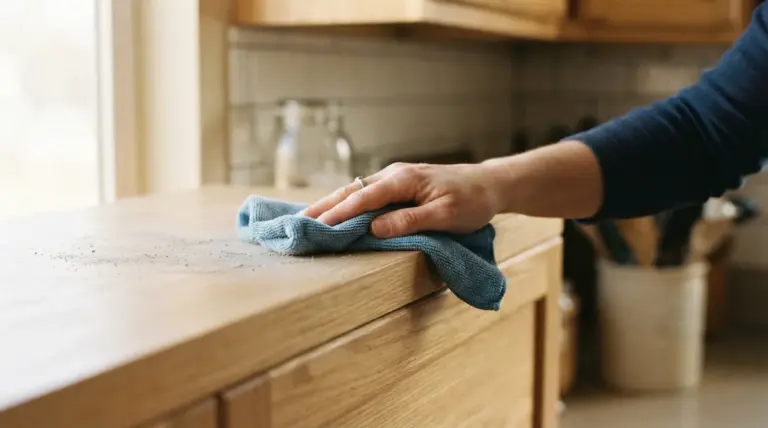 Comment bien nettoyer le dessus des placards de cuisine ?
